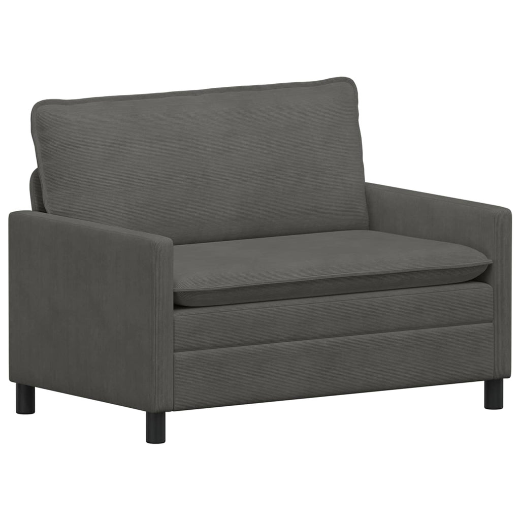 vidaXL Sofa ciemnoszary 126 x 81 x 87,5 cm tkanina