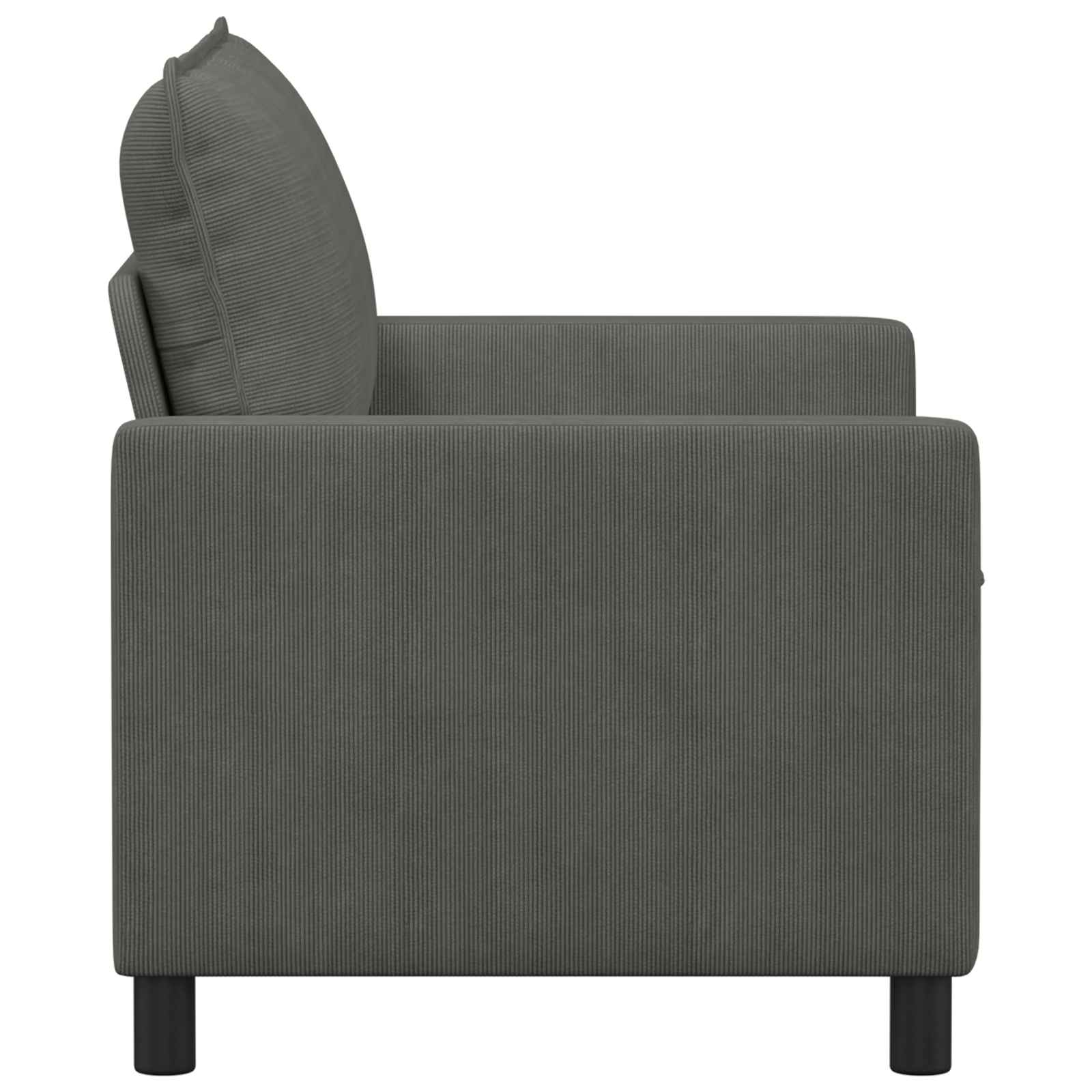 vidaXL Sofa ciemnoszary 126 x 81 x 87,5 cm tkanina