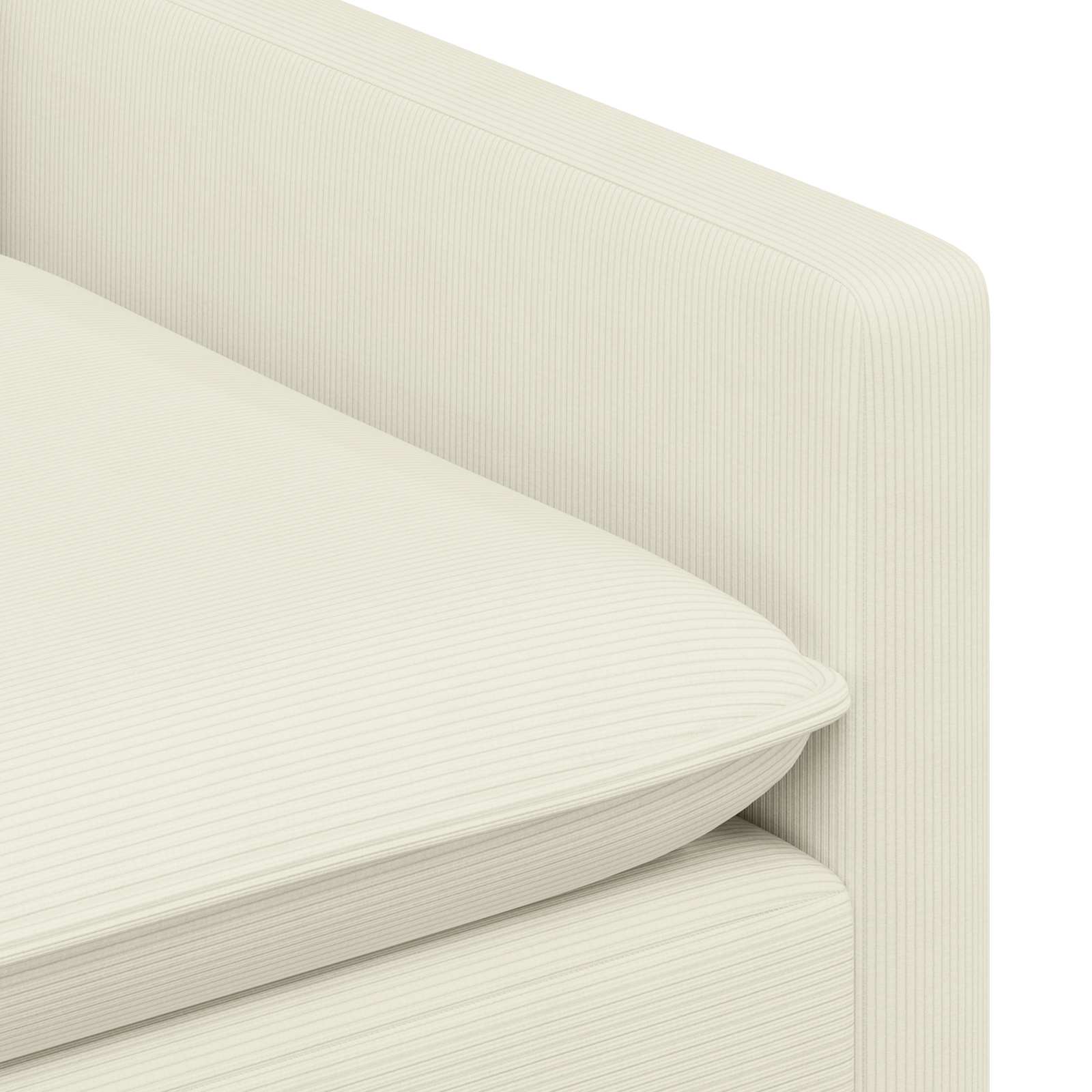vidaXL Sofa kremowy 126 x 81 x 87,5 cm tkanina