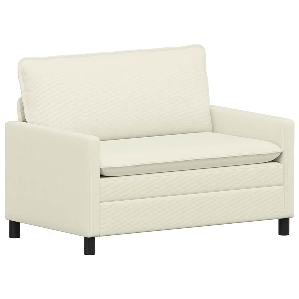 vidaXL Sofa kremowy 126 x 81 x 87,5 cm tkanina