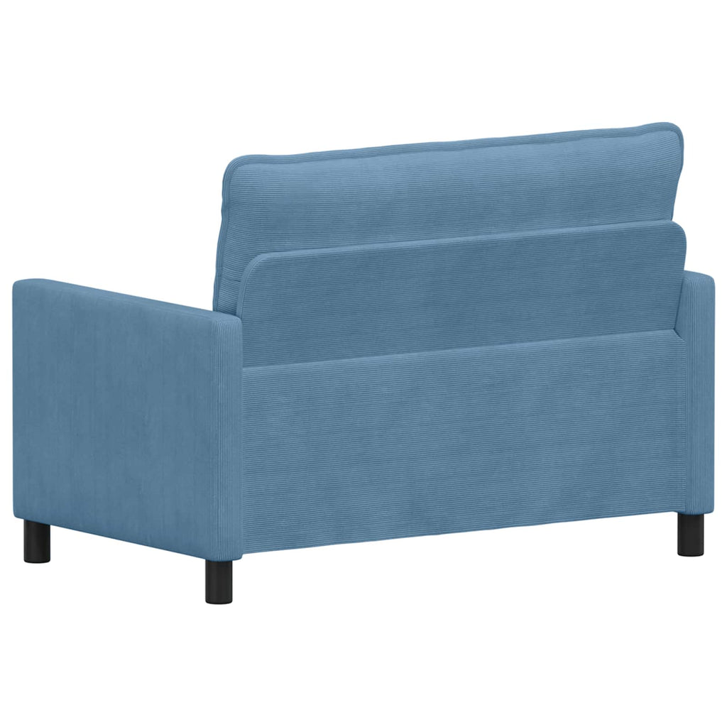 vidaXL Sofa niebieski 126 x 81 x 87,5 cm tkanina