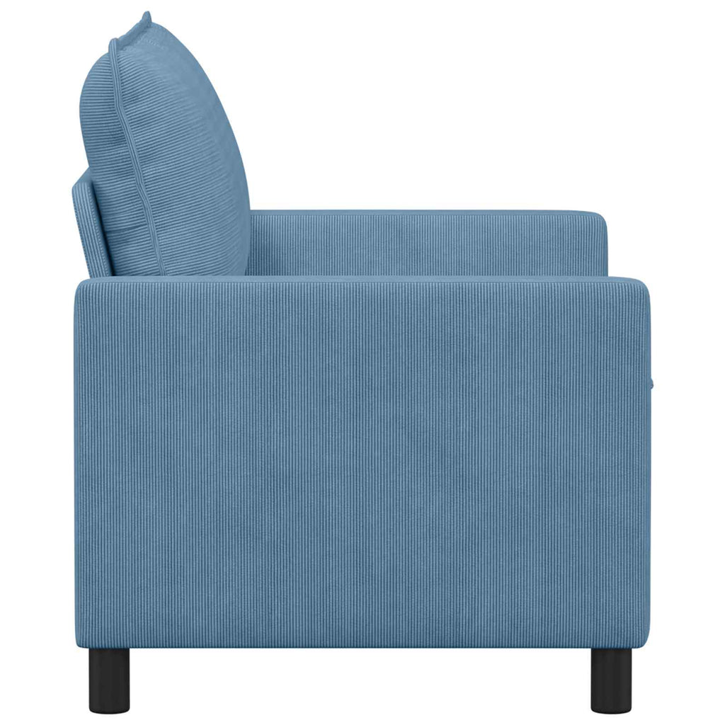 vidaXL Sofa niebieski 126 x 81 x 87,5 cm tkanina