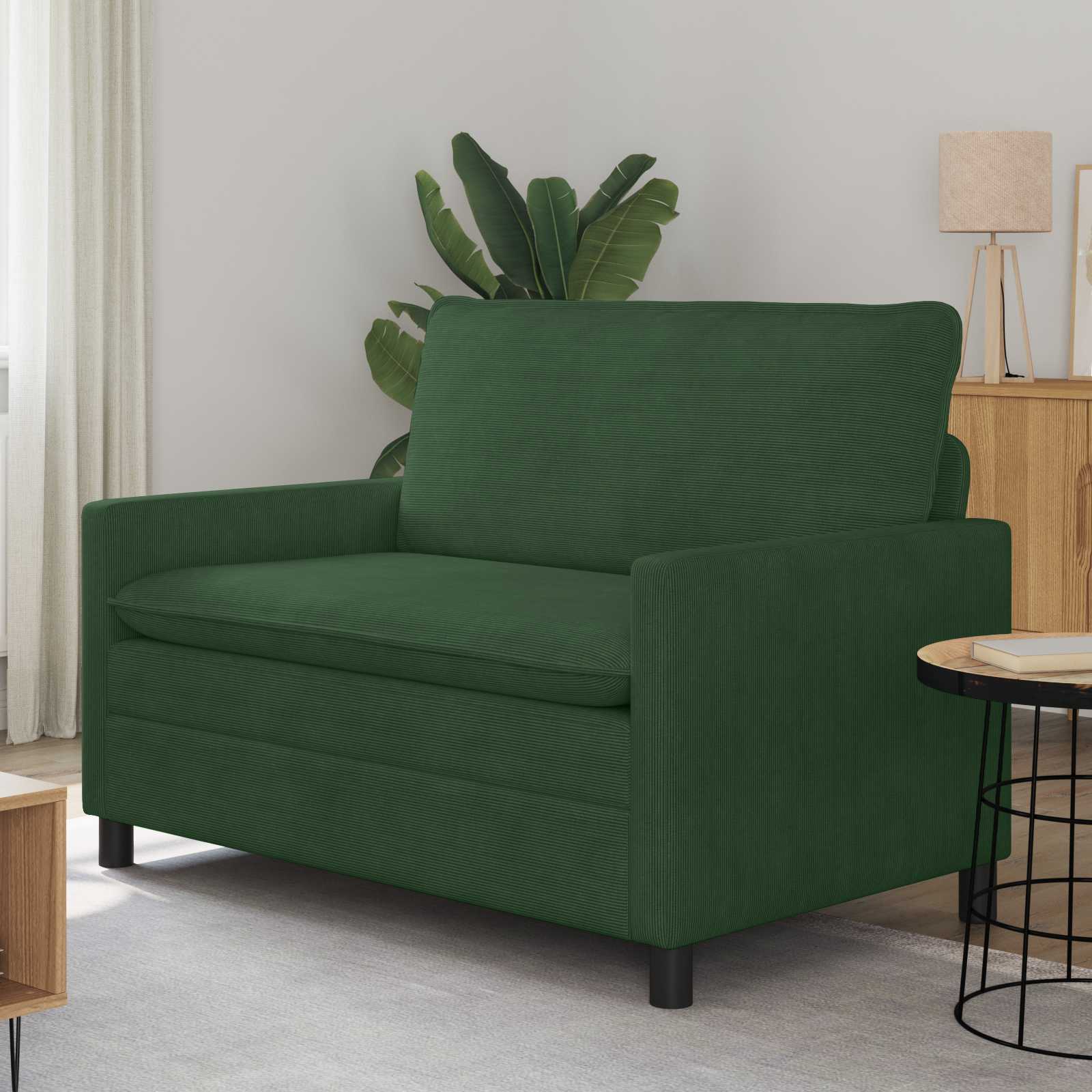 vidaXL Sofa Zielony dżungli 126 x 81 x 87,5 cm tkanina