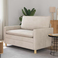vidaXL Sofa kremowy 126 x 81 x 87,5 cm Poliester