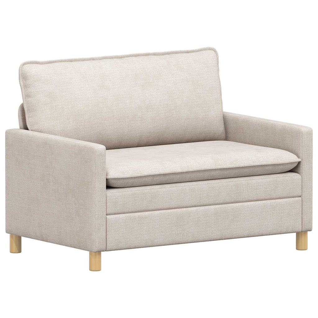vidaXL Sofa kremowy 126 x 81 x 87,5 cm Poliester