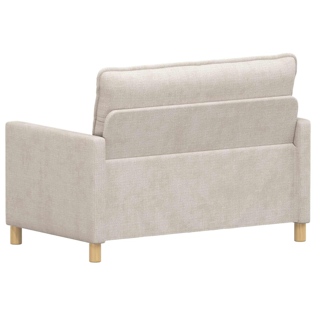 vidaXL Sofa kremowy 126 x 81 x 87,5 cm Poliester
