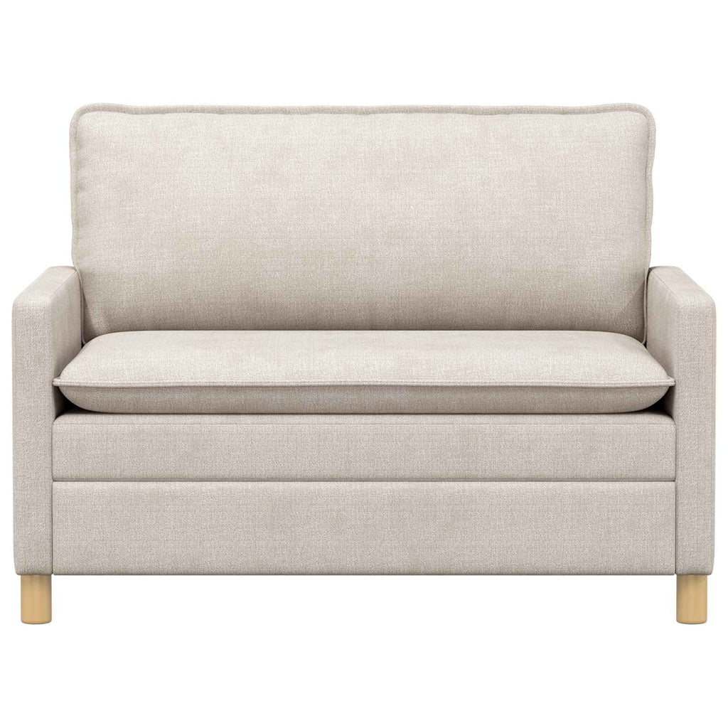 vidaXL Sofa kremowy 126 x 81 x 87,5 cm Poliester