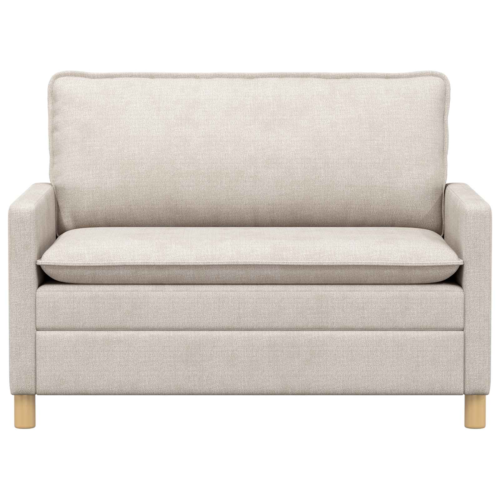 vidaXL Sofa kremowy 126 x 81 x 87,5 cm Poliester