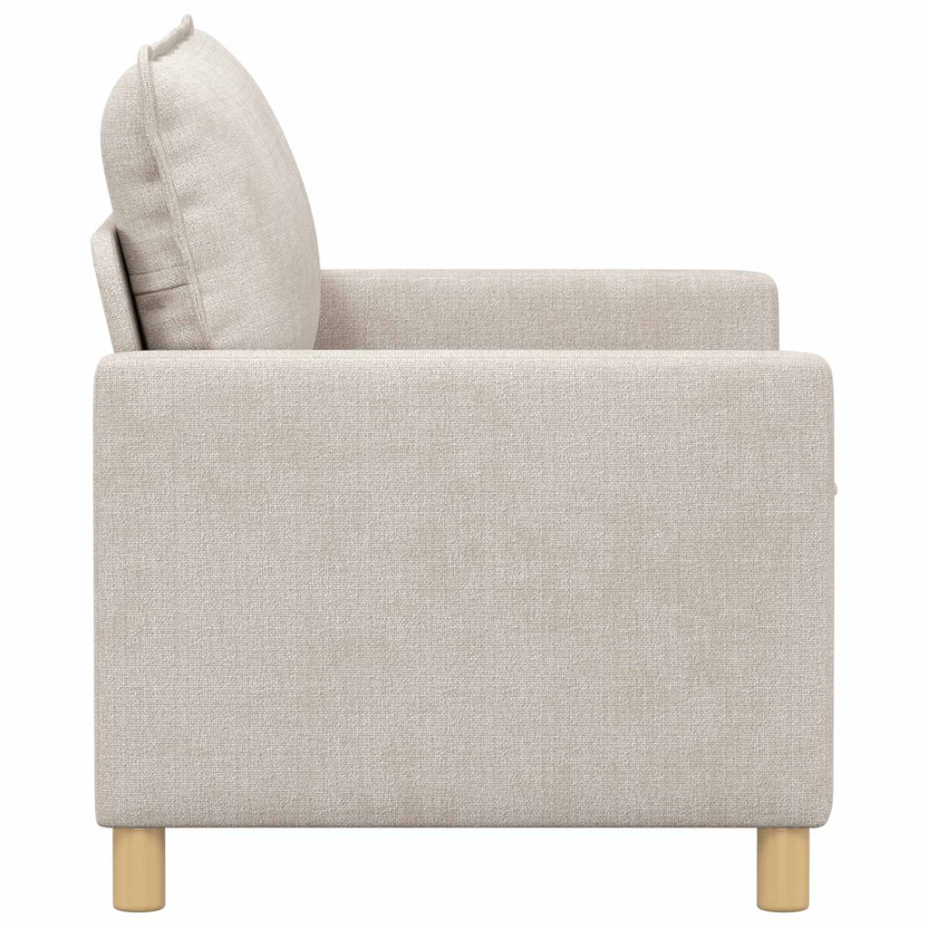 vidaXL Sofa kremowy 126 x 81 x 87,5 cm Poliester