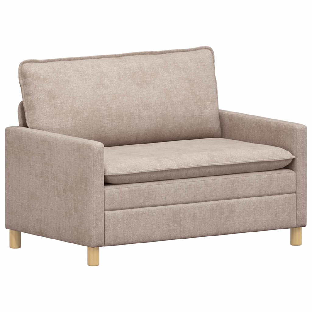vidaXL Sofa Beżowy 126 x 81 x 87,5 cm Poliester