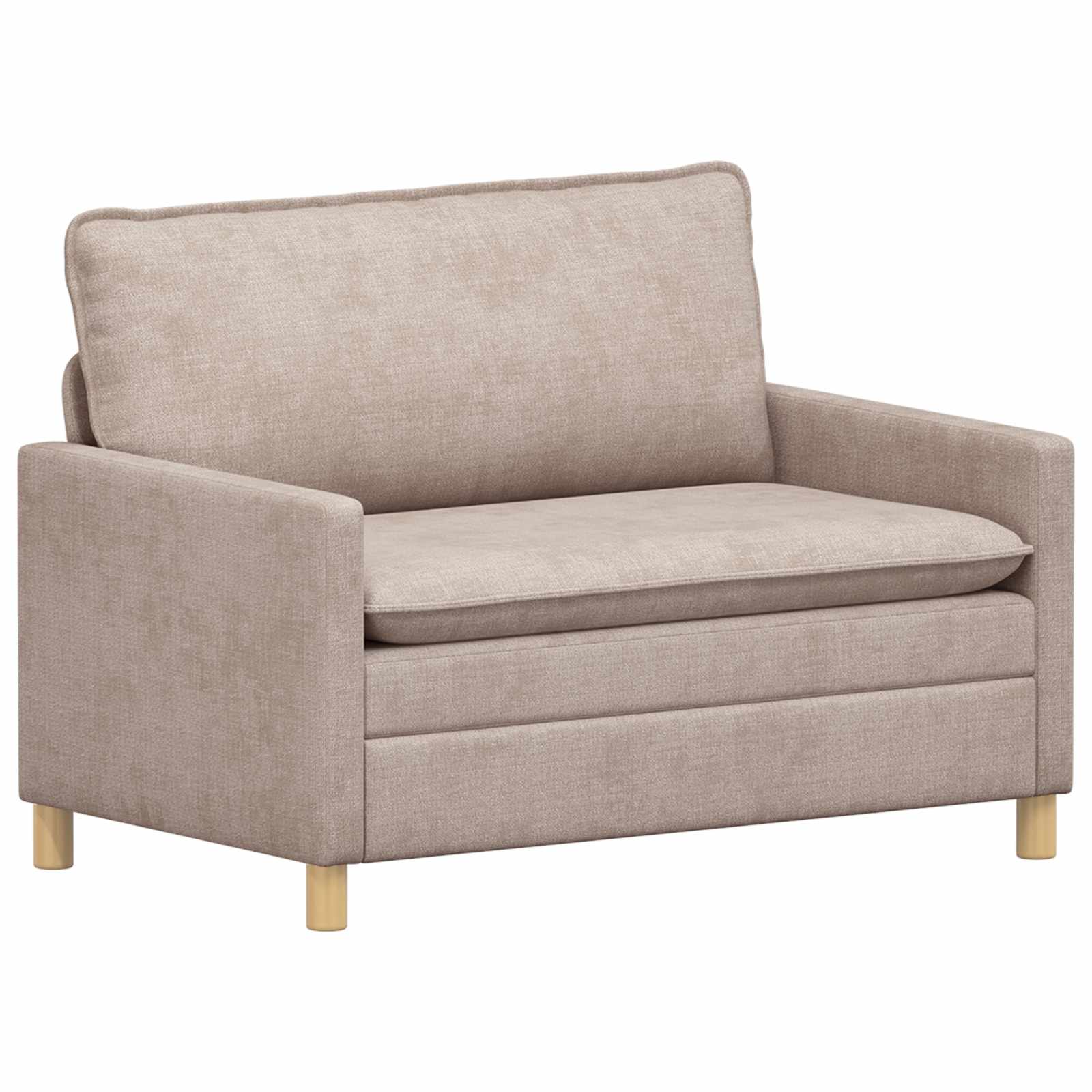 vidaXL Sofa Beżowy 126 x 81 x 87,5 cm Poliester
