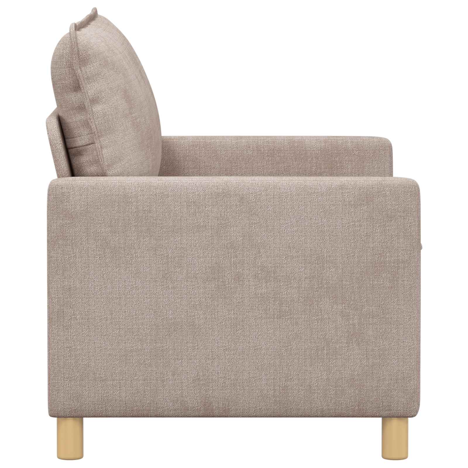 vidaXL Sofa Beżowy 126 x 81 x 87,5 cm Poliester