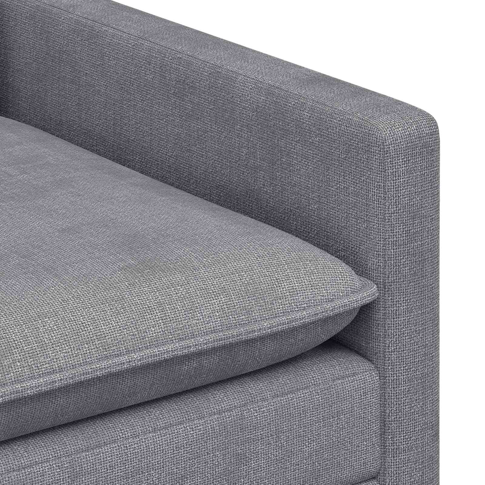 vidaXL Sofa jasnoszary 126 x 81 x 87,5 cm Poliester