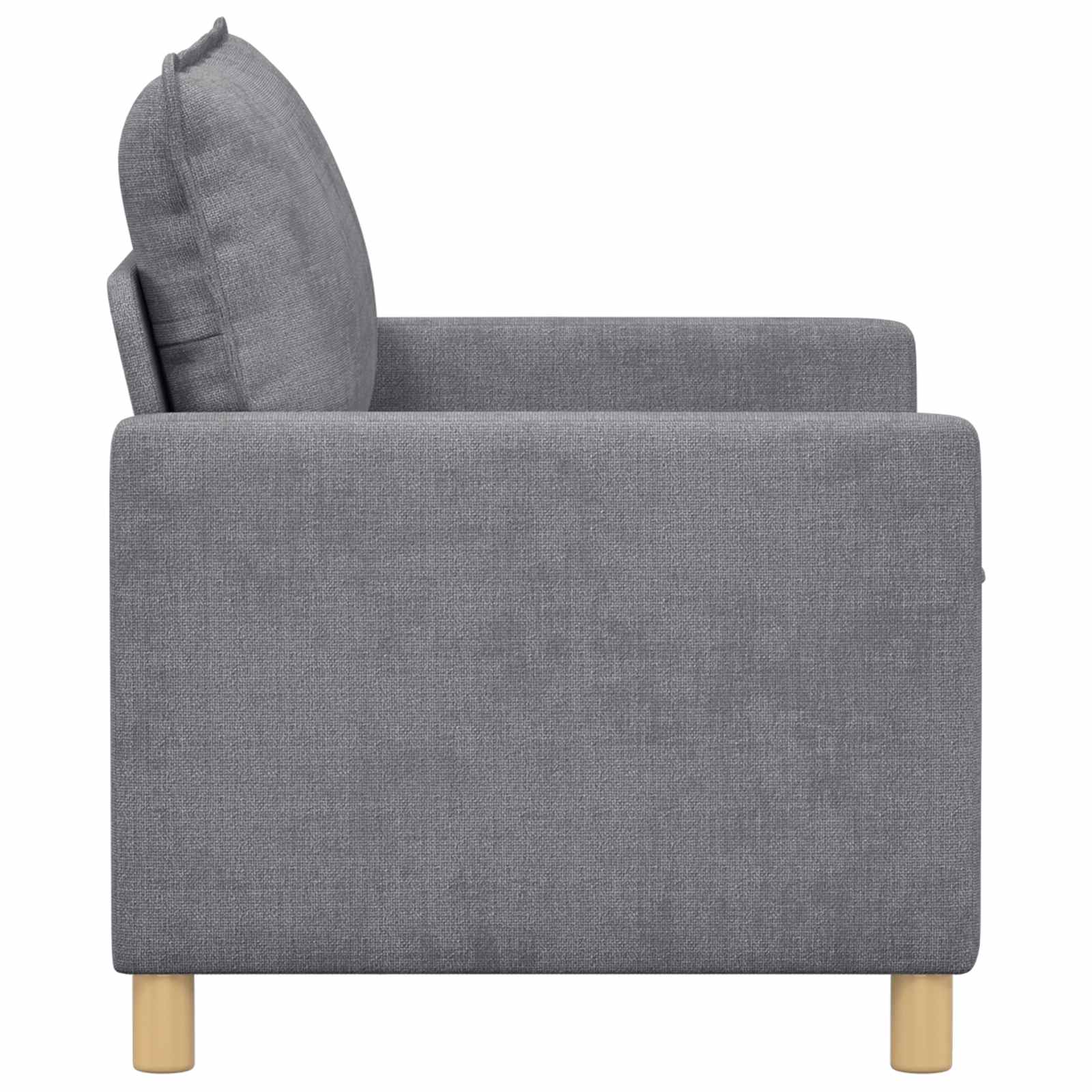 vidaXL Sofa jasnoszary 126 x 81 x 87,5 cm Poliester