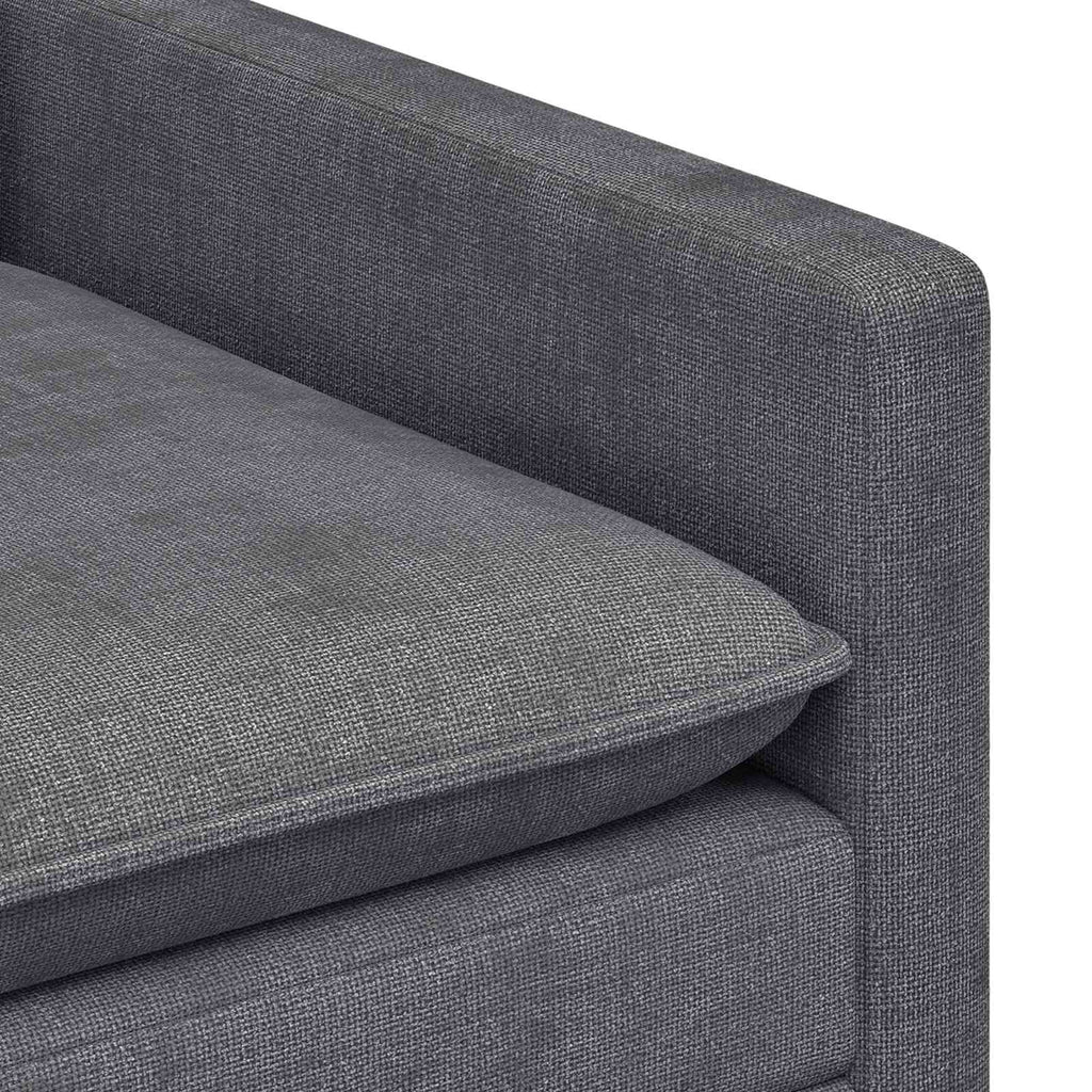 vidaXL Sofa ciemnoszary 126 x 81 x 87,5 cm Poliester