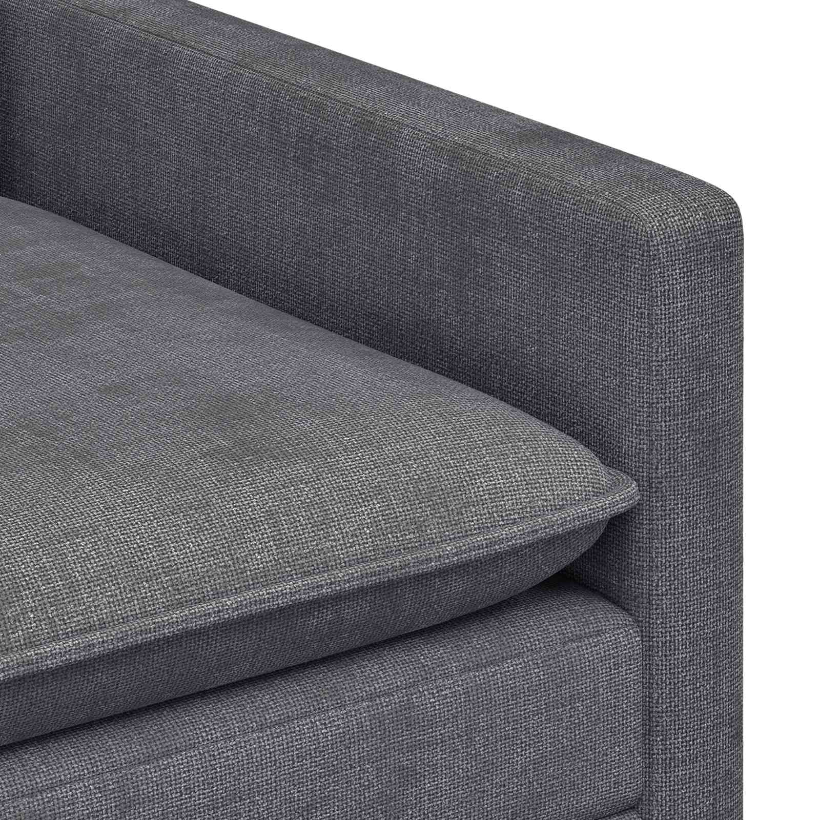 vidaXL Sofa ciemnoszary 126 x 81 x 87,5 cm Poliester