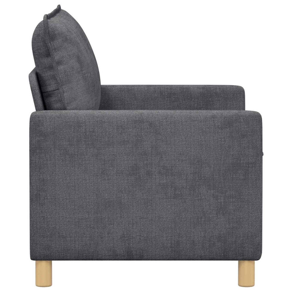 vidaXL Sofa ciemnoszary 126 x 81 x 87,5 cm Poliester