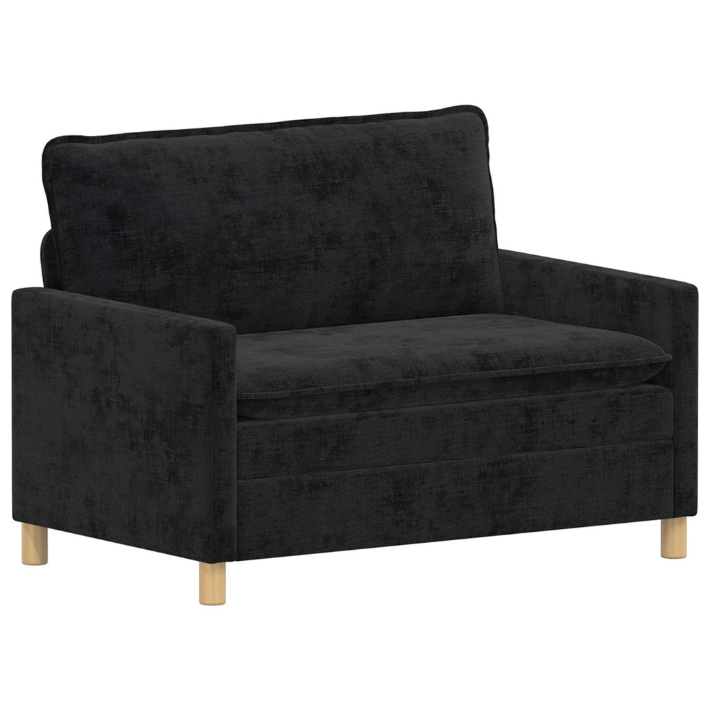 vidaXL Sofa Czarny 126 x 81 x 87,5 cm Poliester