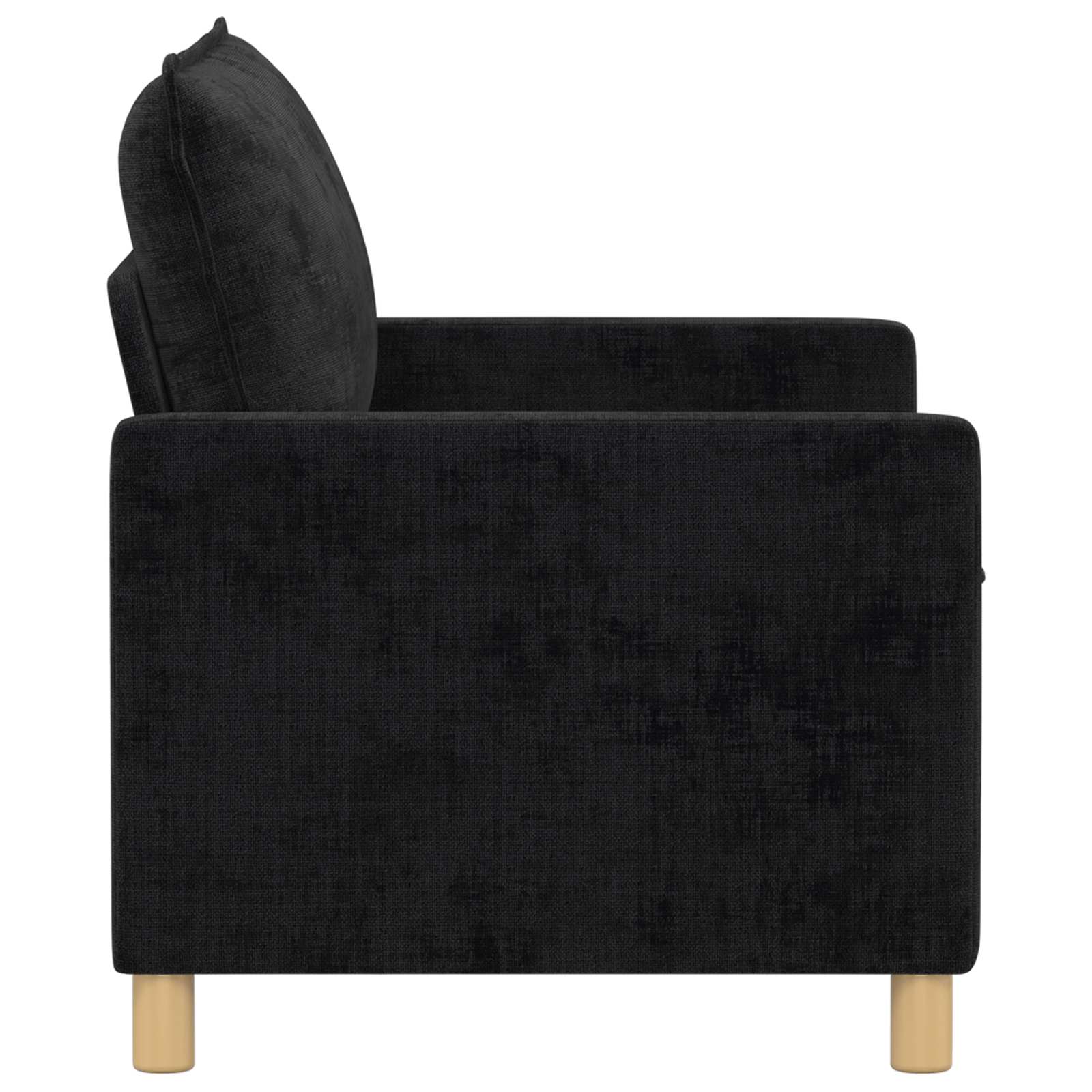 vidaXL Sofa Czarny 126 x 81 x 87,5 cm Poliester