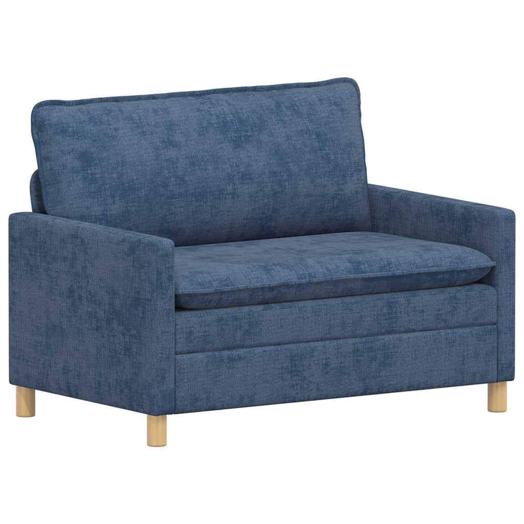 vidaXL Sofa niebieski 126 x 81 x 87,5 cm Poliester