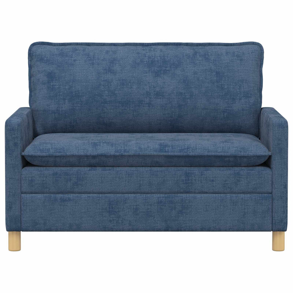 vidaXL Sofa niebieski 126 x 81 x 87,5 cm Poliester