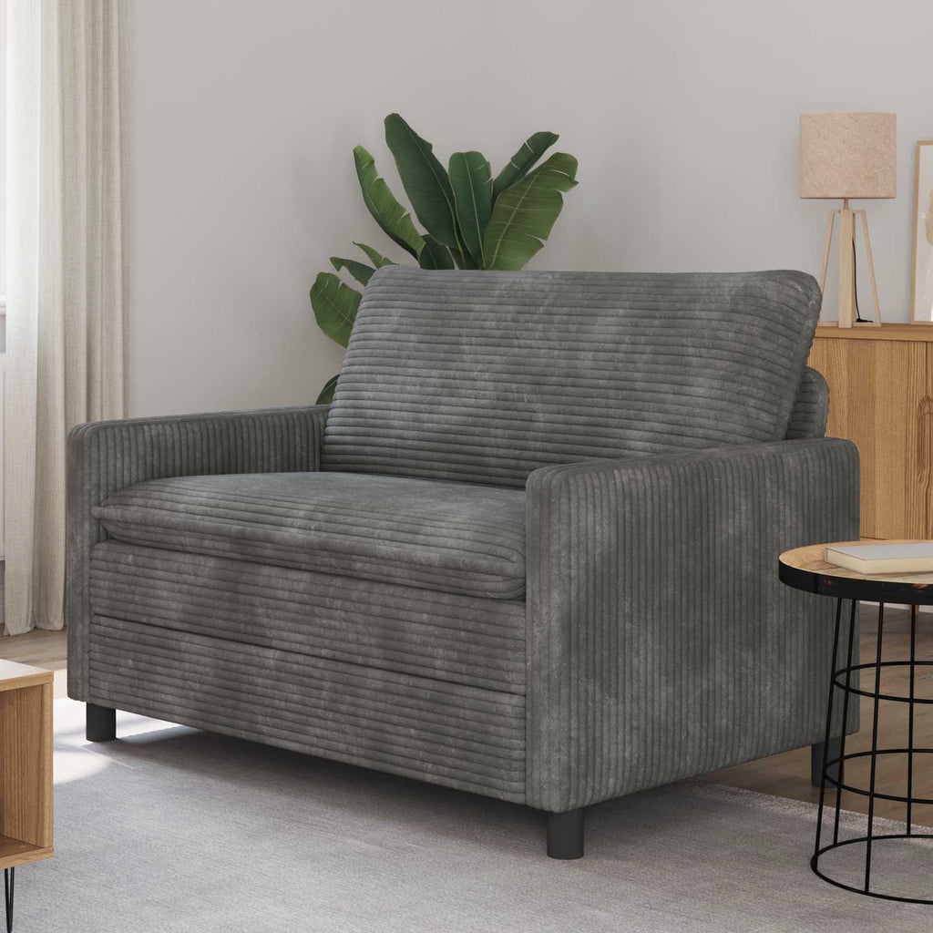 vidaXL Sofa jasnoszary 126 x 81 x 87,5 cm Poliester