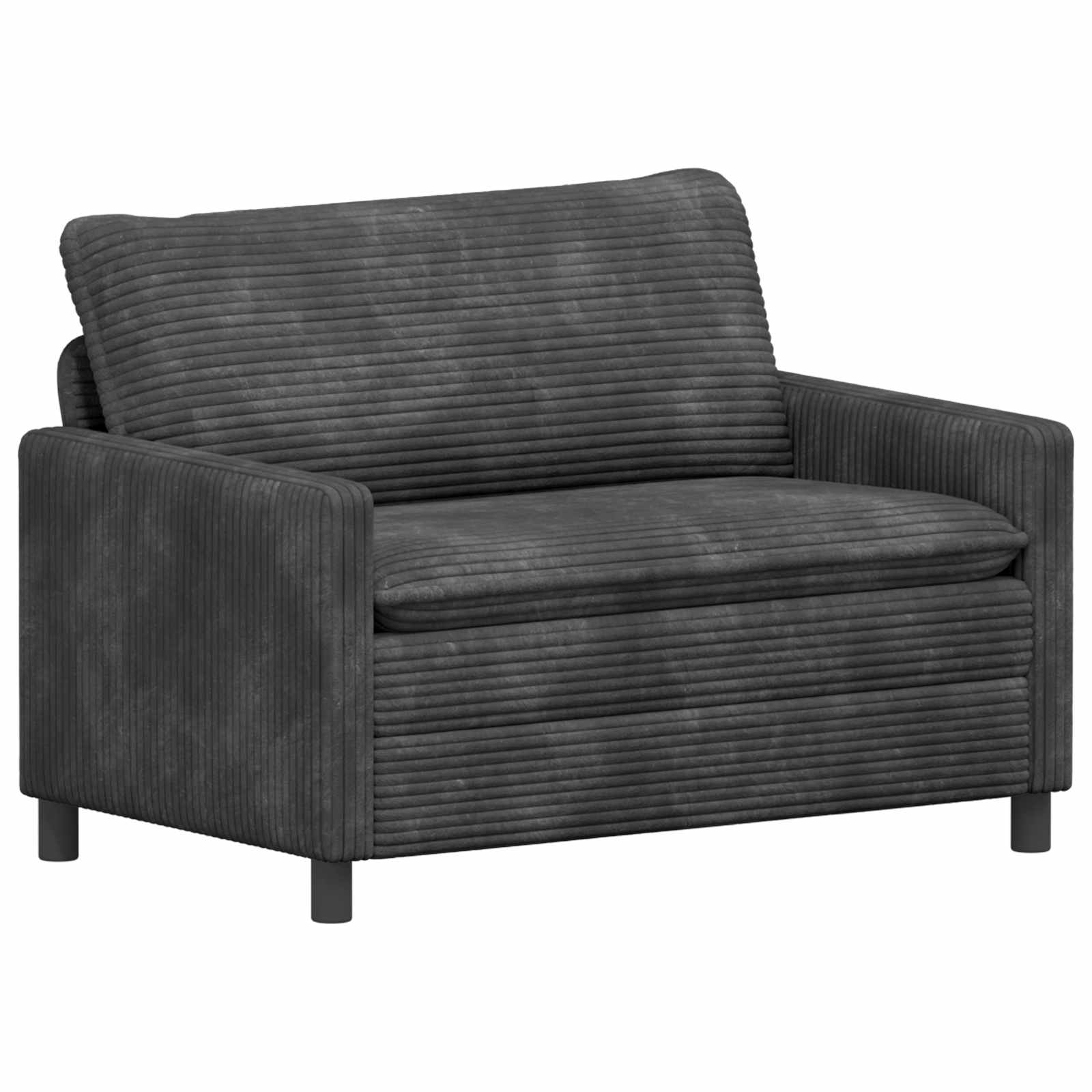 vidaXL Sofa ciemnoszary 126 x 81 x 87,5 cm Poliester
