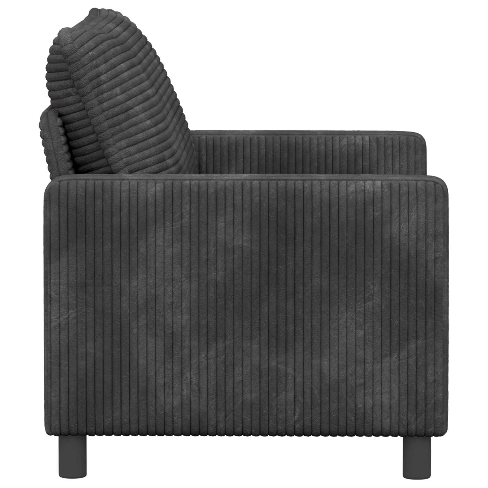 vidaXL Sofa ciemnoszary 126 x 81 x 87,5 cm Poliester