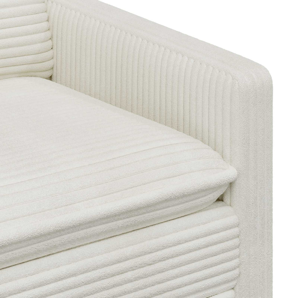 vidaXL Sofa kremowy 126 x 81 x 87,5 cm Poliester