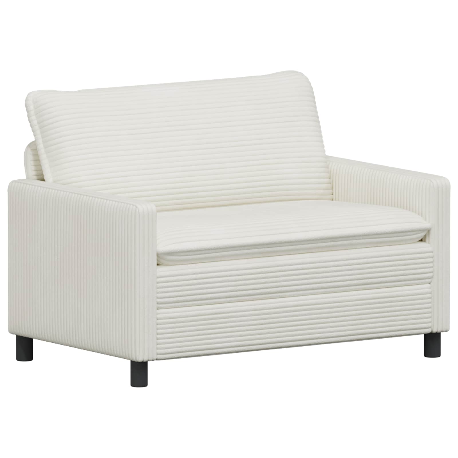 vidaXL Sofa kremowy 126 x 81 x 87,5 cm Poliester