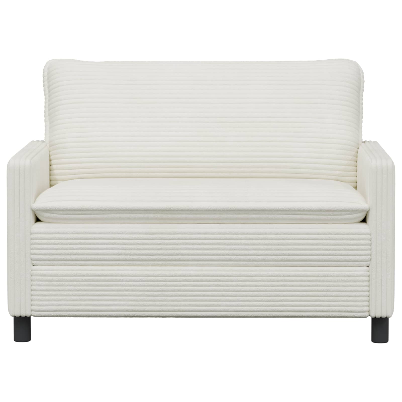 vidaXL Sofa kremowy 126 x 81 x 87,5 cm Poliester
