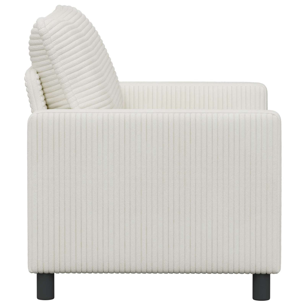 vidaXL Sofa kremowy 126 x 81 x 87,5 cm Poliester