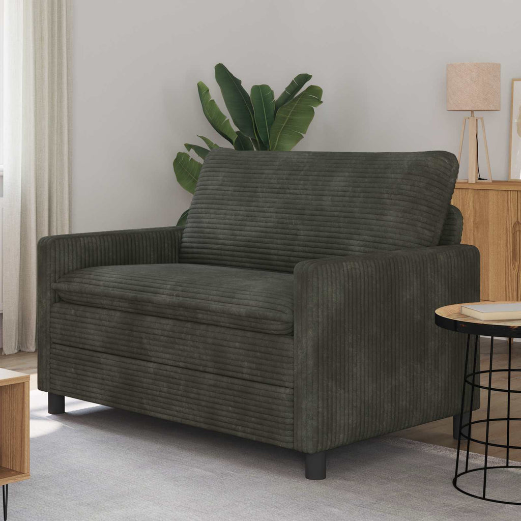 vidaXL Sofa antracytowy 126 x 81 x 87,5 cm Poliester