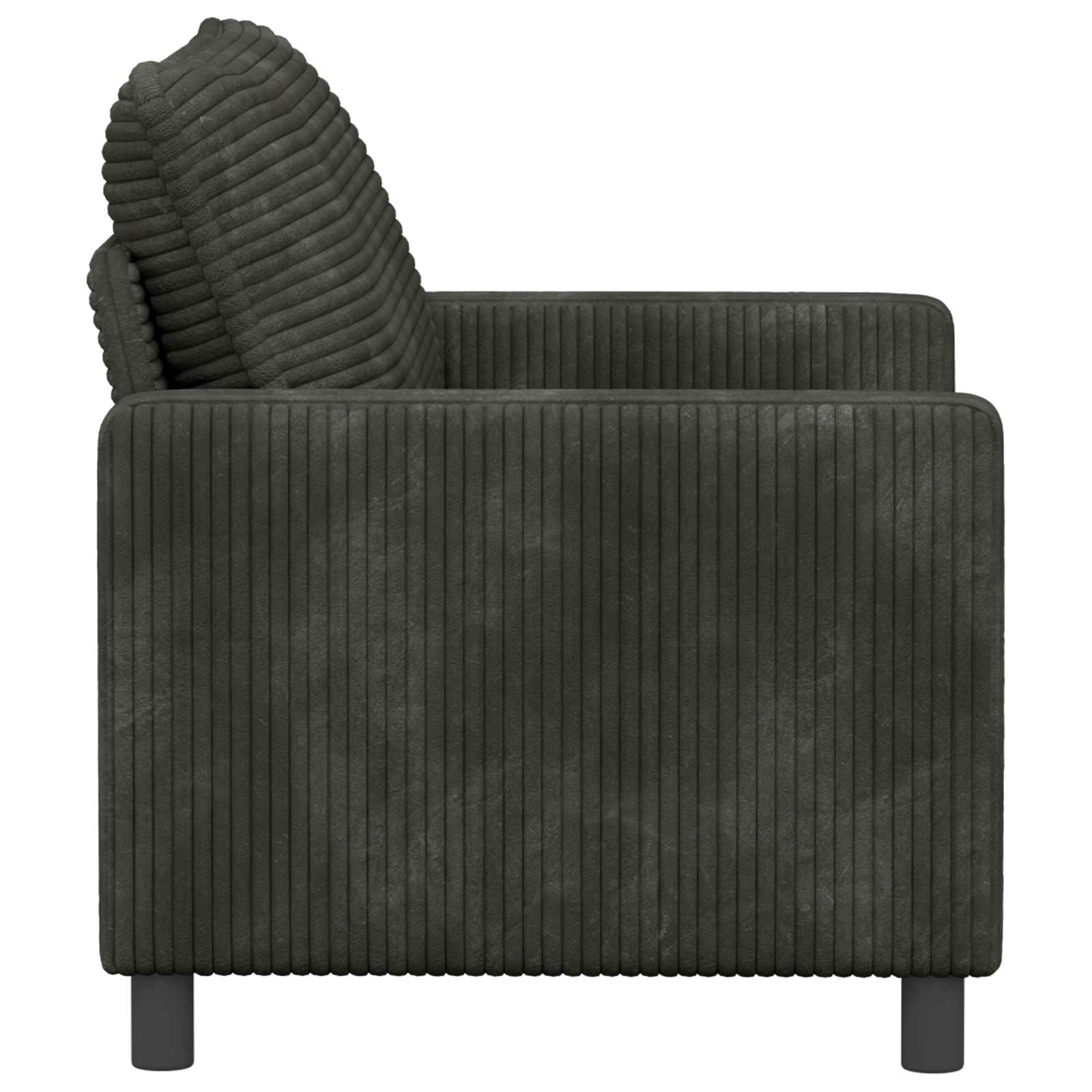 vidaXL Sofa antracytowy 126 x 81 x 87,5 cm Poliester