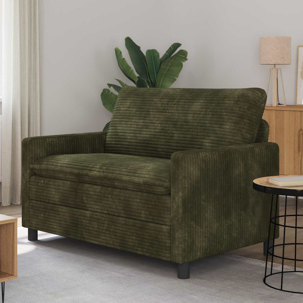 vidaXL Sofa zielony 126 x 81 x 87,5 cm Poliester