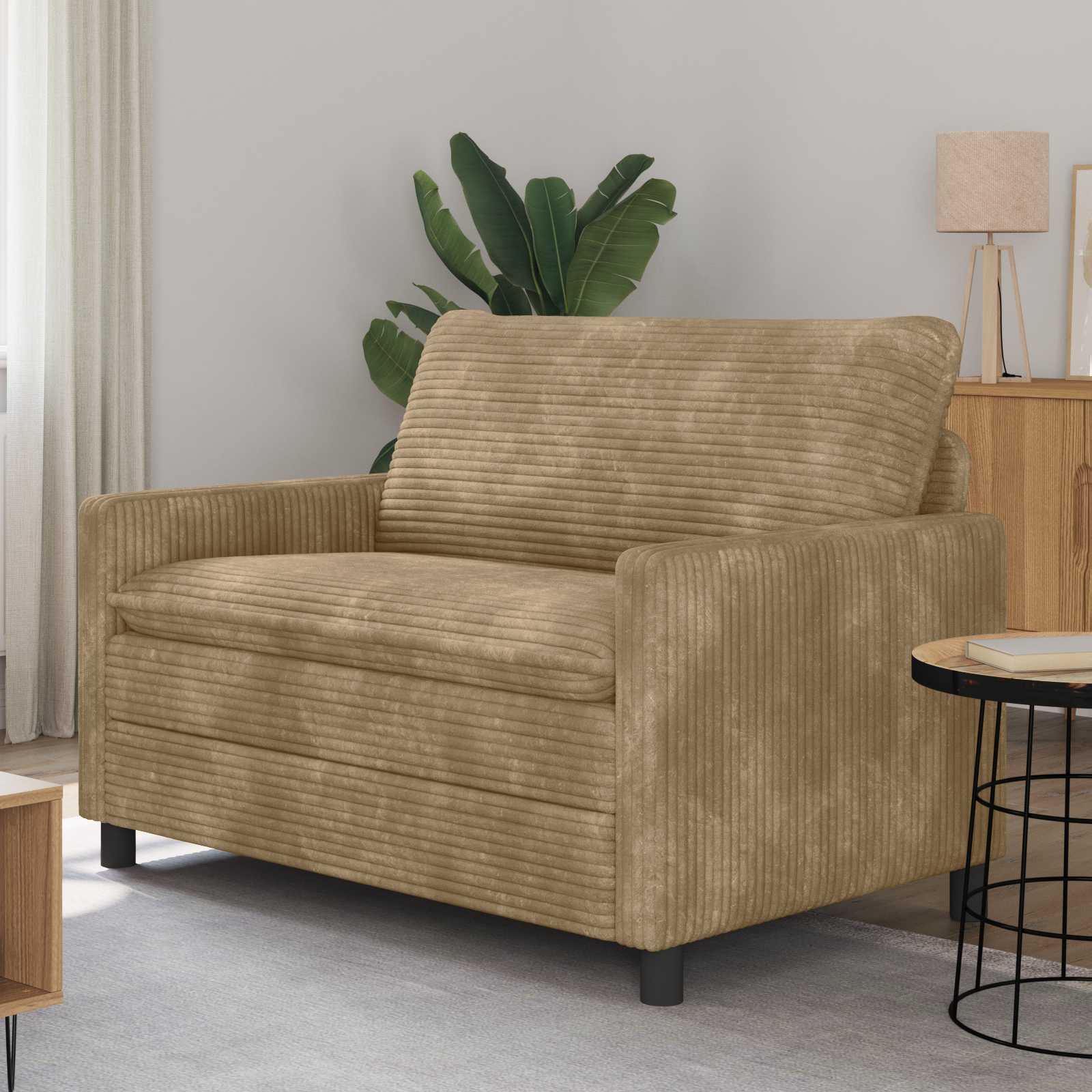 vidaXL Sofa Ciemnoszary 126 x 81 x 87,5 cm Poliester