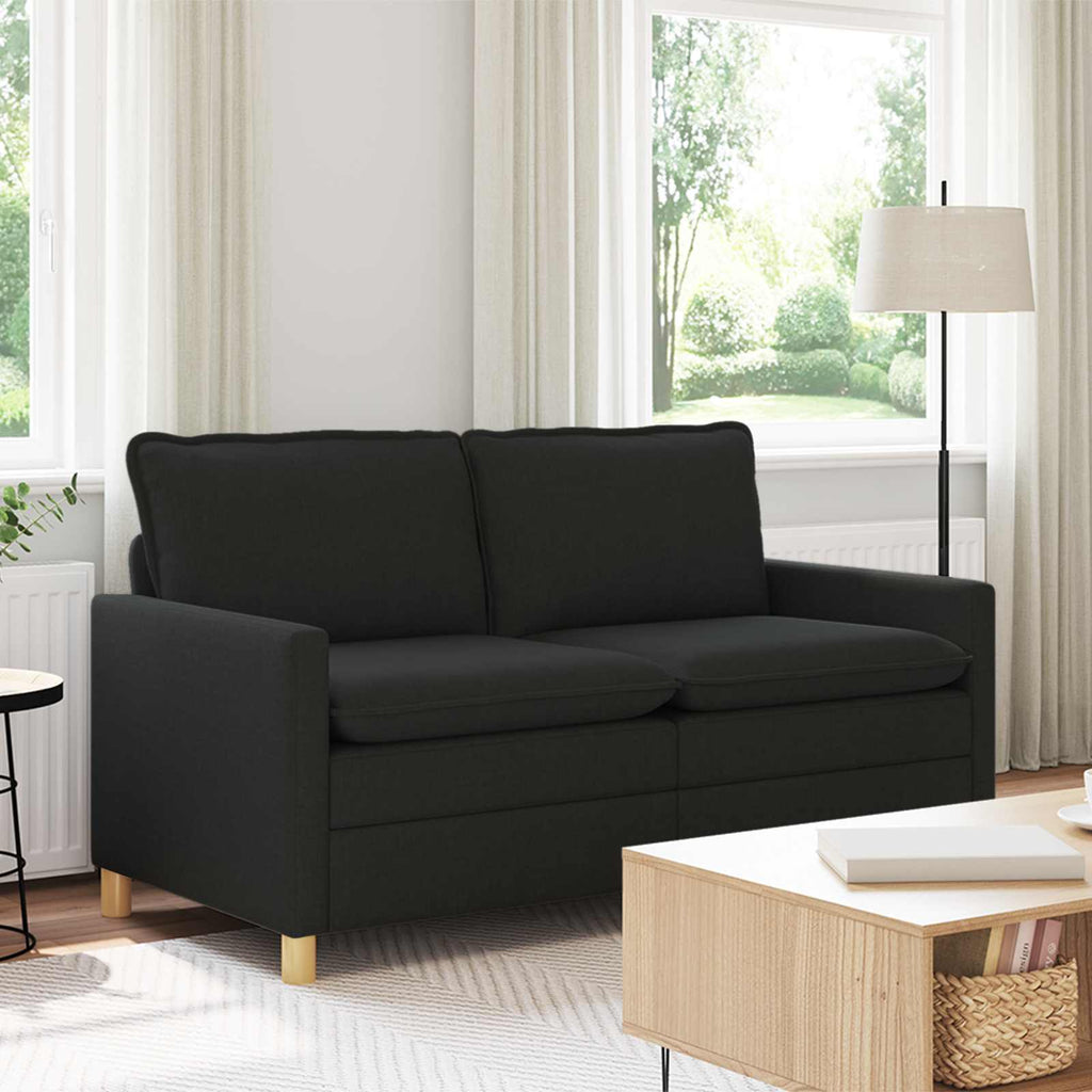 vidaXL Sofa Czarny 156 x 81 x 87,5 cm tkanina