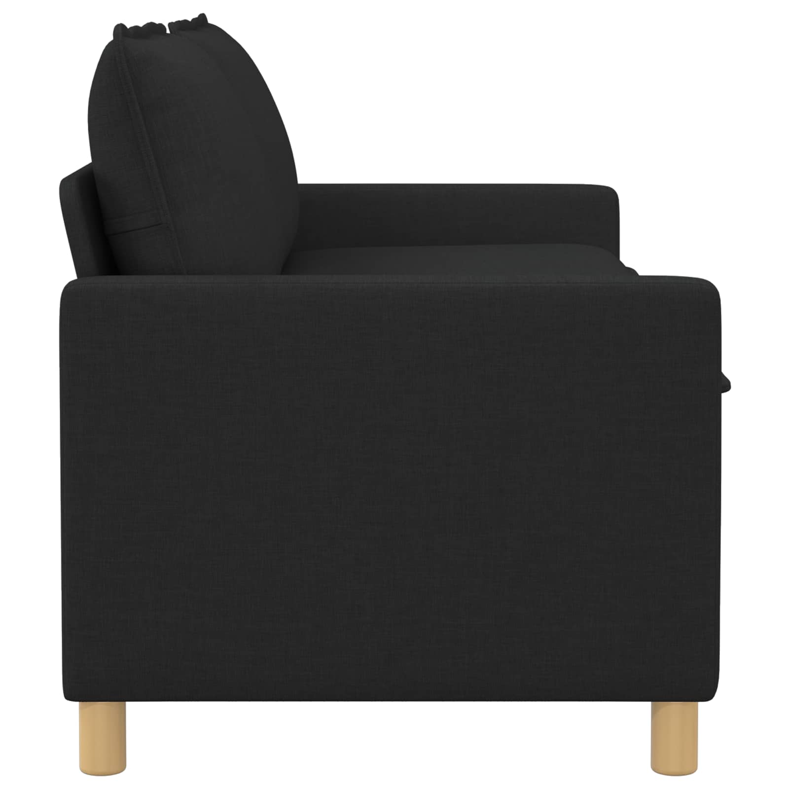 vidaXL Sofa Czarny 156 x 81 x 87,5 cm tkanina