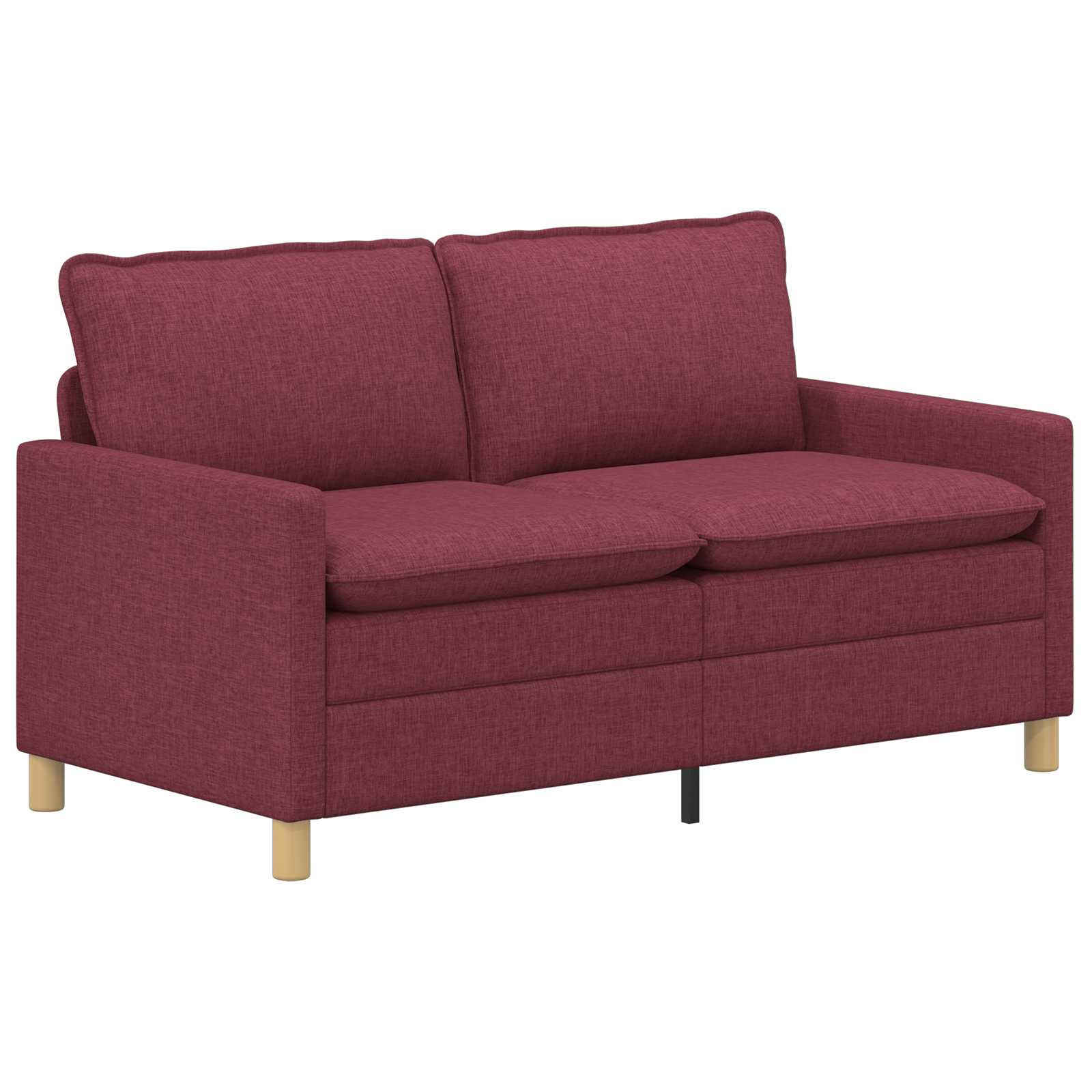 vidaXL Sofa Czerwone wino 156 x 81 x 87,5 cm tkanina