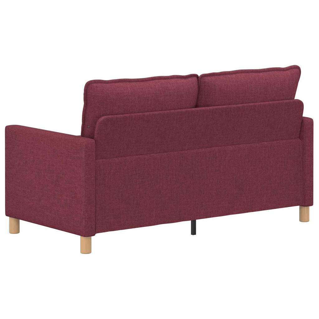 vidaXL Sofa Czerwone wino 156 x 81 x 87,5 cm tkanina