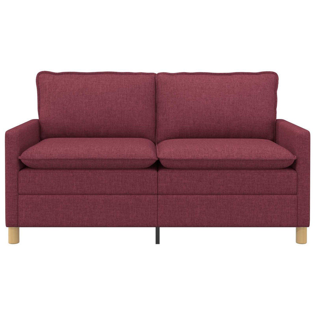 vidaXL Sofa Czerwone wino 156 x 81 x 87,5 cm tkanina