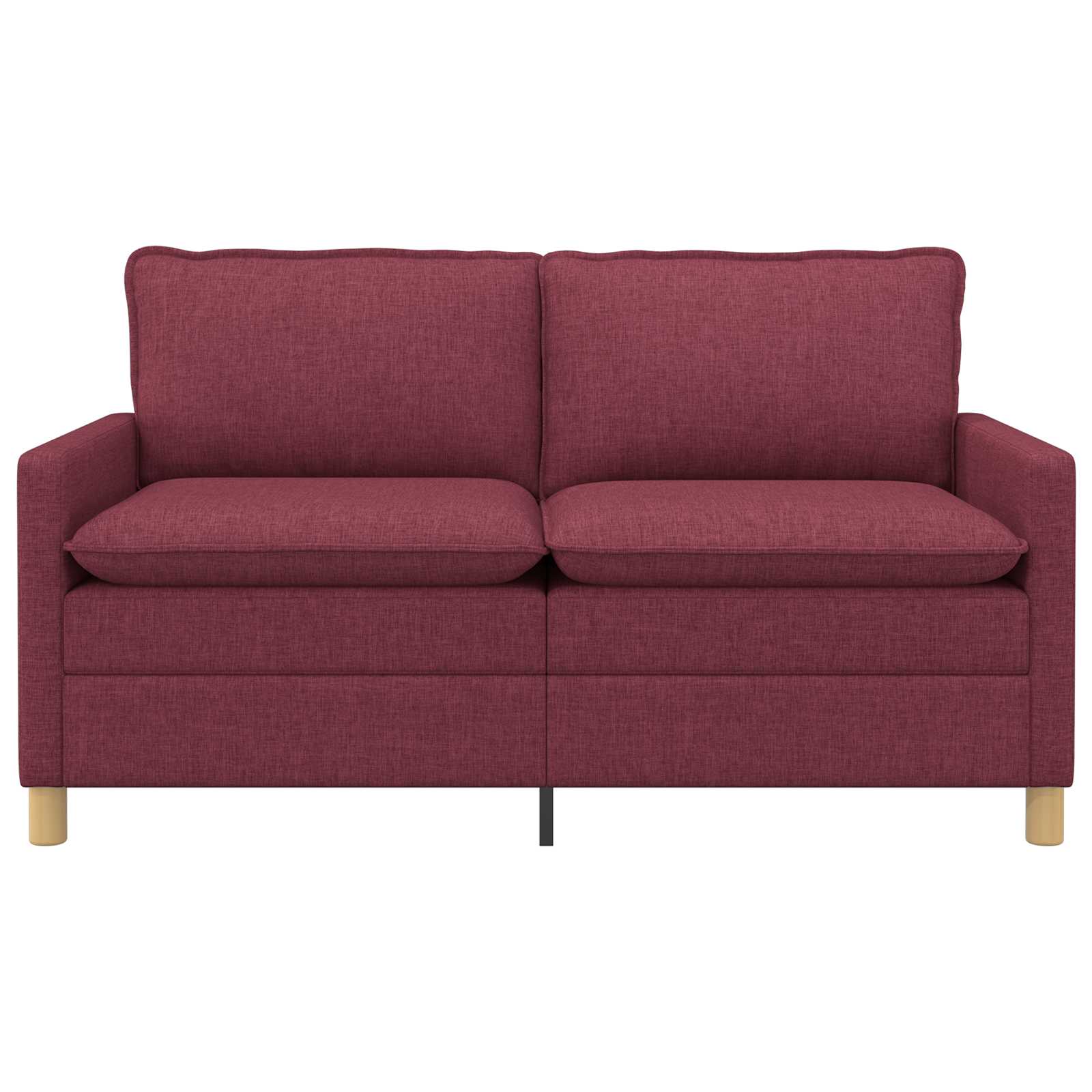 vidaXL Sofa Czerwone wino 156 x 81 x 87,5 cm tkanina