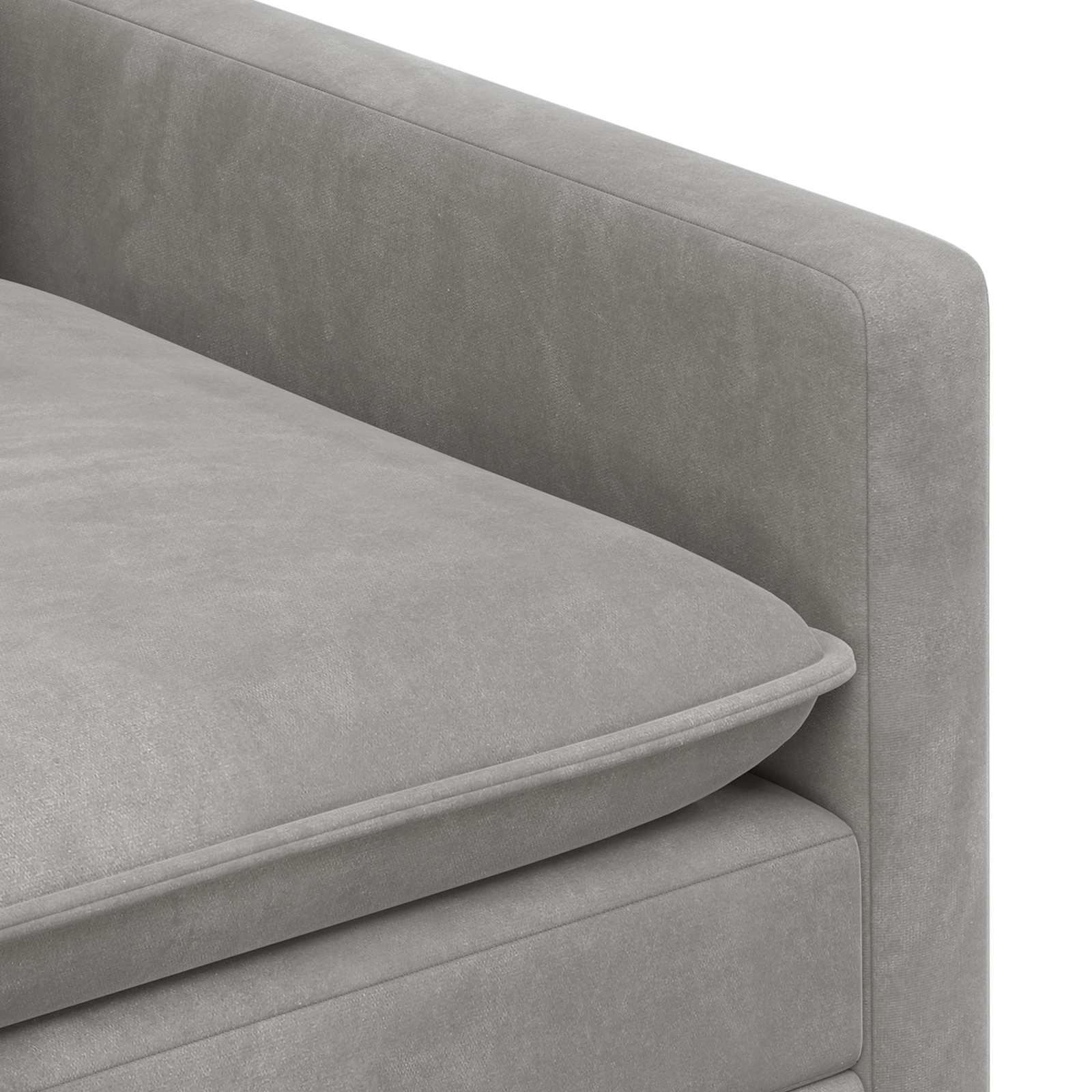 vidaXL Sofa jasnoszary 156 x 81 x 87,5 cm Welur