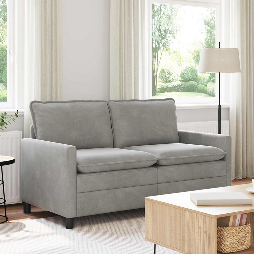 vidaXL Sofa jasnoszary 156 x 81 x 87,5 cm Welur