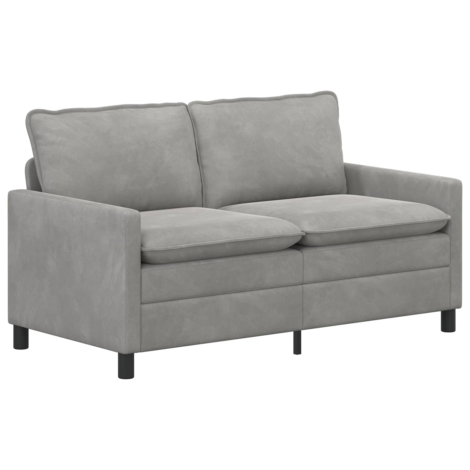 vidaXL Sofa jasnoszary 156 x 81 x 87,5 cm Welur