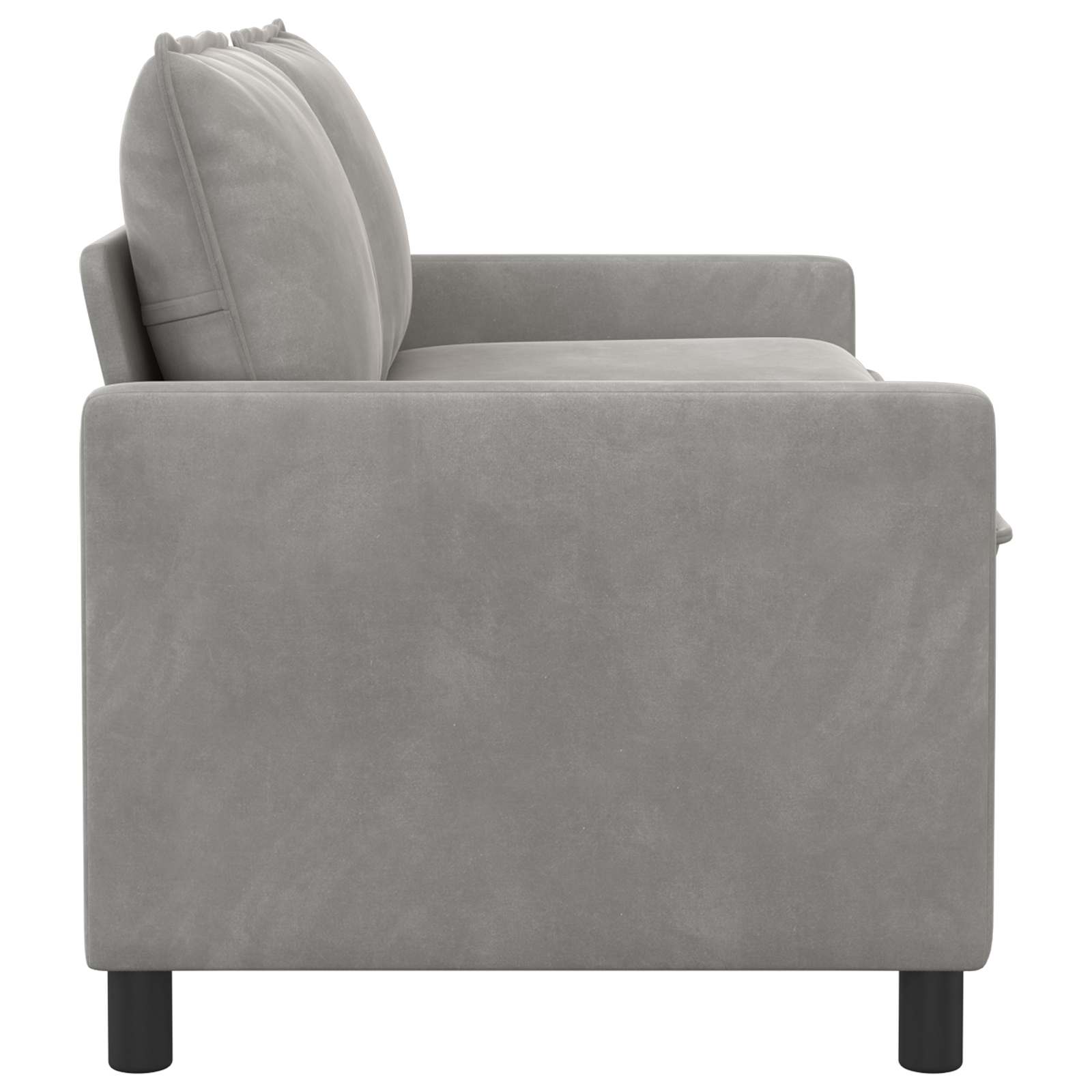 vidaXL Sofa jasnoszary 156 x 81 x 87,5 cm Welur