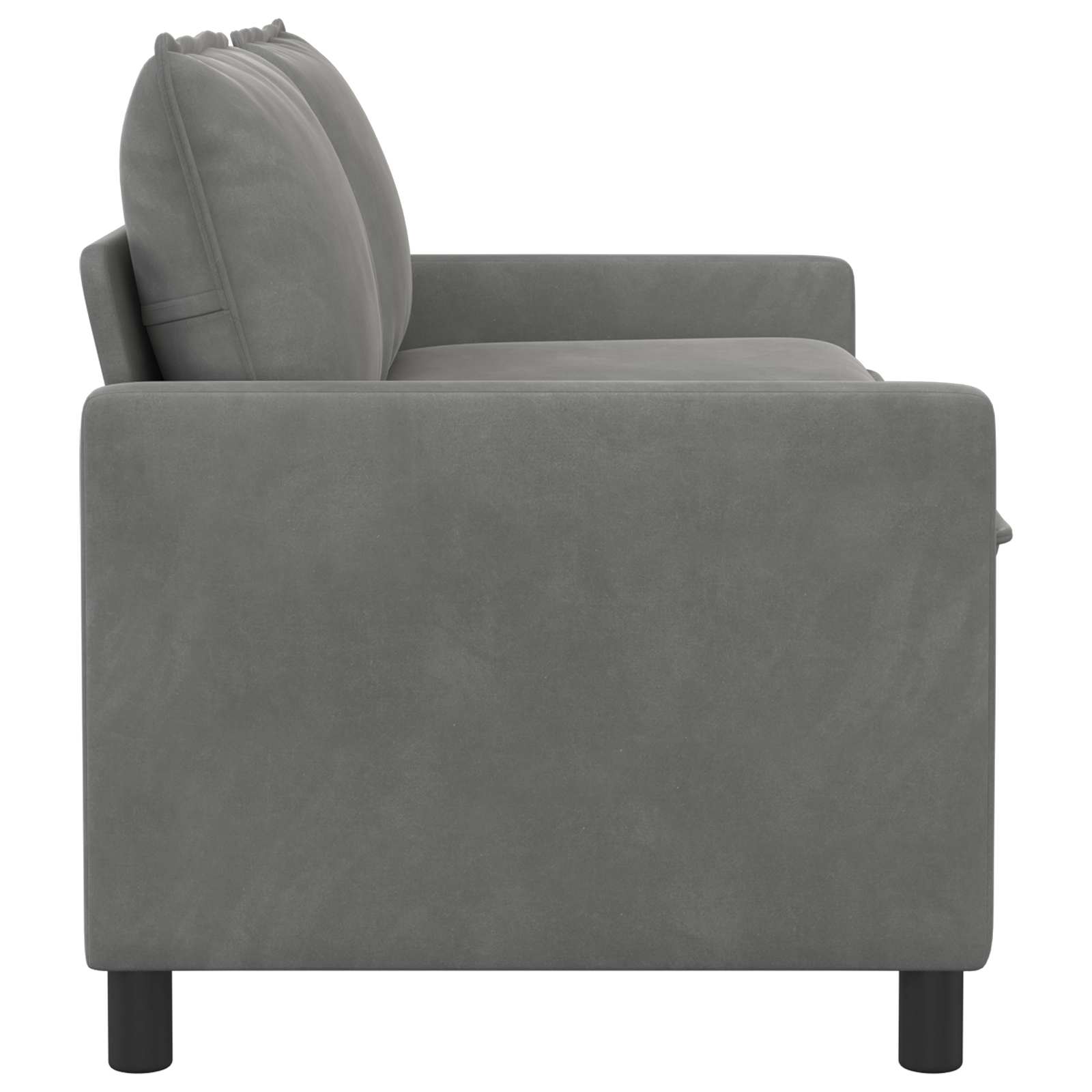 vidaXL Sofa ciemnoszary 156 x 81 x 87,5 cm Welur