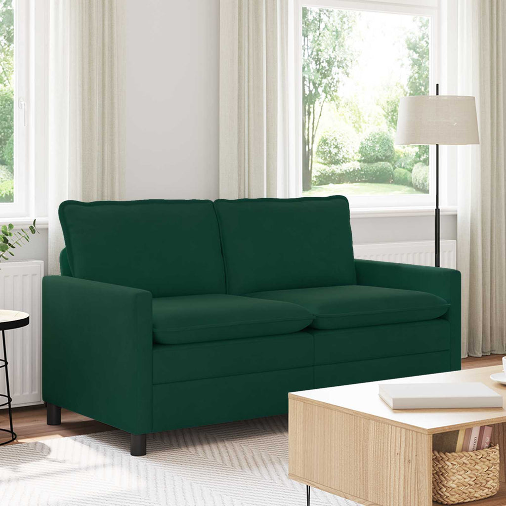 vidaXL Sofa Ciemnozielony 156 x 81 x 87,5 cm Welur