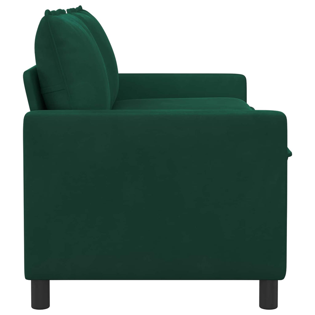 vidaXL Sofa Ciemnozielony 156 x 81 x 87,5 cm Welur