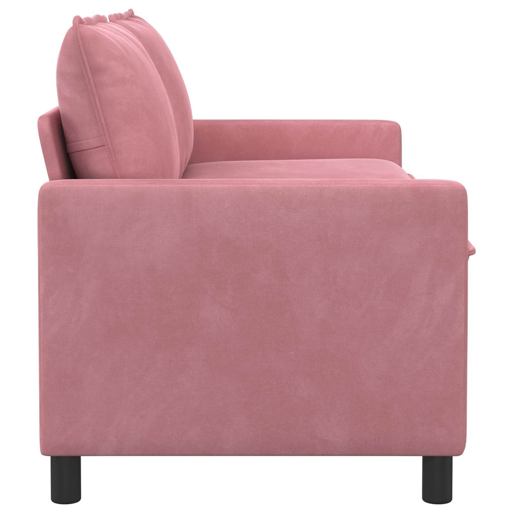 vidaXL Sofa różowy 156 x 81 x 87,5 cm Welur